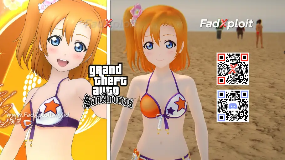 Honoka Kosaka - Summer Splash Mods by FadXploit - Love Live!