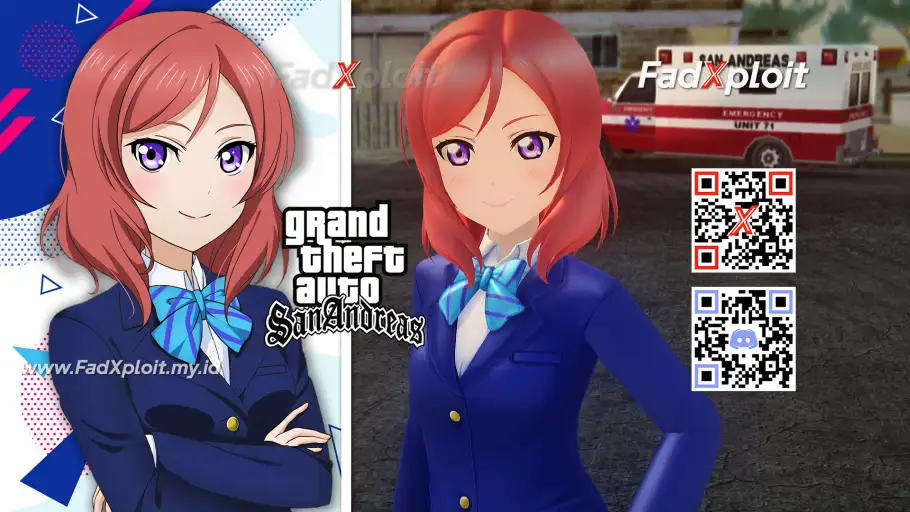 Maki Nishikino - Otonokizaka High Uniform Winter Mods by FadXploit - Love Live! School Idol Festival ALL STARS