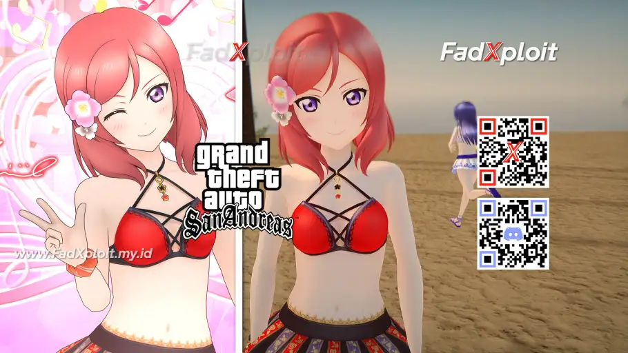 Maki Nishikino - Summer Splash Mods by FadXploit - Love Live!